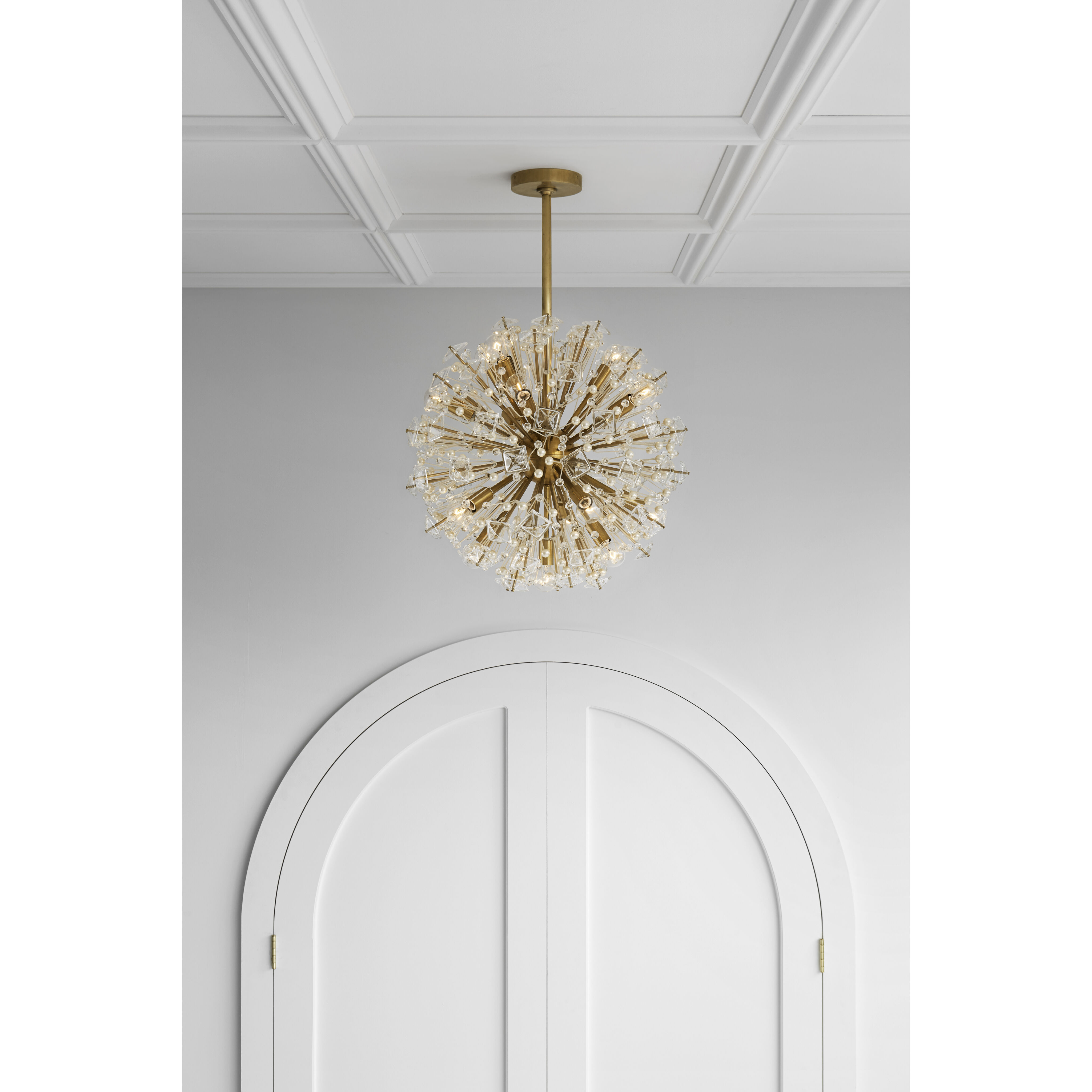 kate spade new york Dickinson 17 Light 22.25 inch Soft Brass Chandelier Ceiling Light, Medium