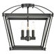Manor 4 Light 16.63 inch Urban Bronze Semi-Flush Mount Ceiling Light