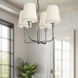 Alora Mood Plisse 4 Light 22.5 inch Chrome Chandelier Ceiling Light