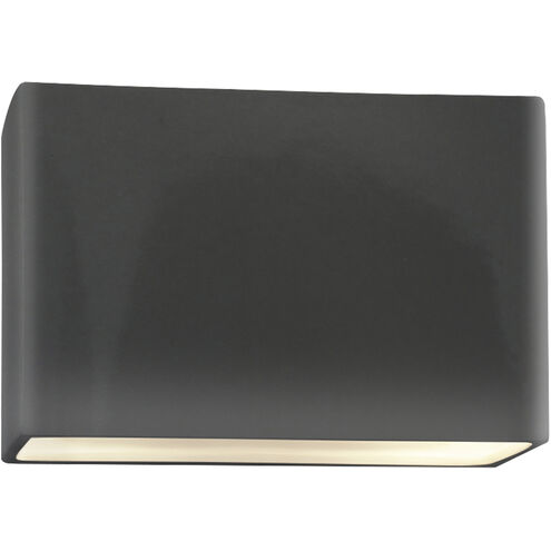 Ambiance Collection LED 10 inch Gloss Grey Outdoor Wall Sconce