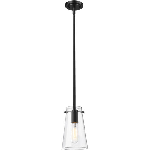 Kira 1 Light 5 inch Matte Black Pendant Ceiling Light