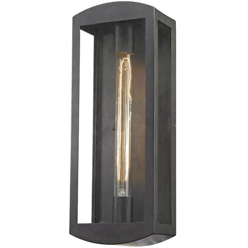 Trenton 1 Light 17 inch Blackened Bronze Outdoor Sconce