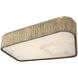 Anne-Marie Barton Fumar LED 21 inch Ridged Tombac Asymmetrical Flush Mount Ceiling Light