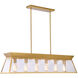 Lucian Island Light Ceiling Light in Brushed Brass