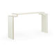 Elizabeth Wicker 65 inch Cream Lacquer/Metallic Gold Console Table