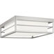 Dearborn LED 12 inch Brushed Nickel Ceiling Flush Mount Ceiling Light