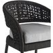 Juri 43.5 inch Porpoise and Charcoal Brown with Dark Gray Outdoor Bar Stool