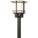 Tourou 1 Light 19.1 inch Coastal Natural Iron Outdoor Post Light, Large