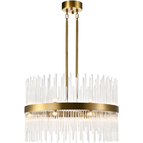 Citadel 16 Light 26 inch Aged Brass Drum Chandelier Ceiling Light