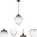 Edison Bullet 1 Light 12 inch Oil Rubbed Bronze Mini Pendant Ceiling Light