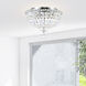Stefania 5 Light 16 inch Chrome Bowl Flush Mount Ceiling Light