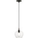 Aldrich 1 Light 8 inch Black with Brushed Nickel Accent Pendant Ceiling Light