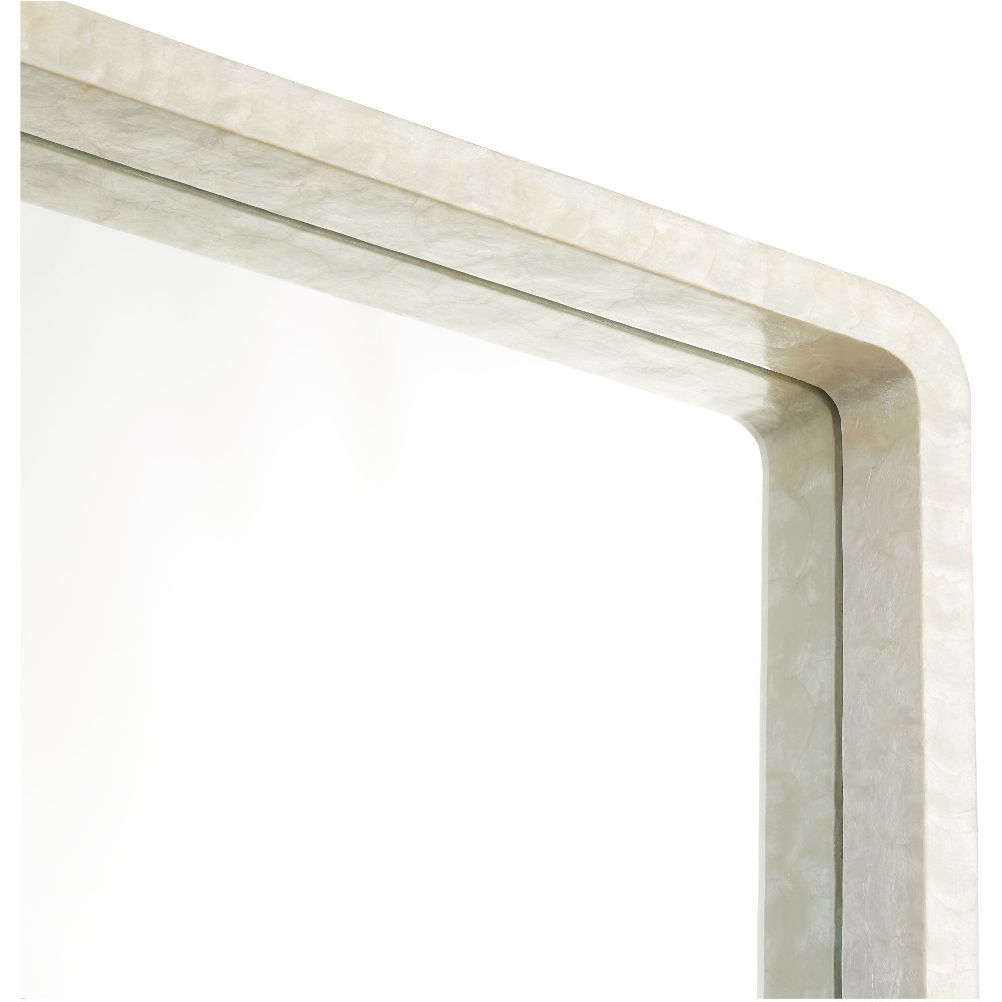 Triton 54 X 38 inch White Mirror