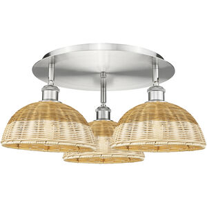 Ballston Bristol Natural II 3 Light 20.75 inch Flush Mount