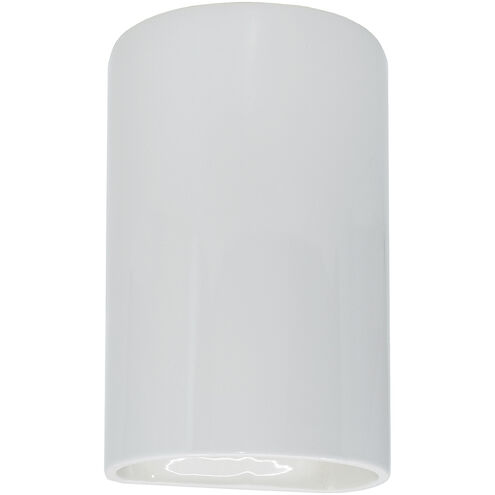 Ambiance 1 Light 12.5 inch Gloss White Outdoor Wall Sconce in Incandescent, Gloss White/Gloss White