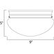 Essentials - 588x 2 Light 9 inch Polished Brass Flush Mount Ceiling Light