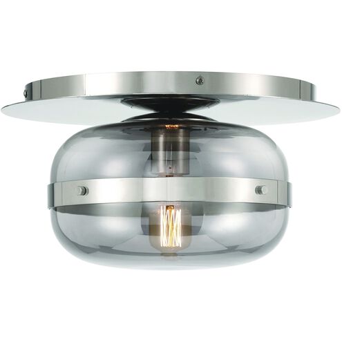 Nottingham 1 Light 10 inch Polished Nickel Flush Mount Ceiling Light