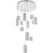Aston 12 Light 28 inch Chrome Pendant Ceiling Light