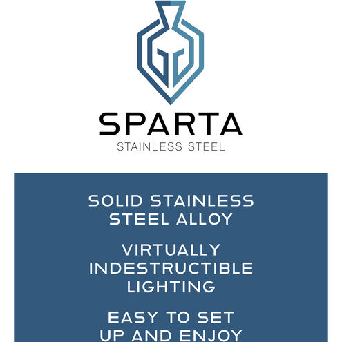 Sparta Tilt LED 2 inch Stainless Steel Landscape Wall Light, Round