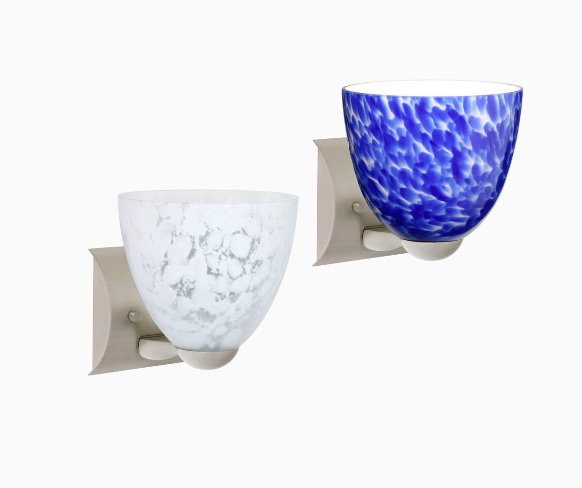 Sasha II 1 Light 6 inch Satin Nickel Mini Sconce Wall Light in Incandescent, Honey Glass