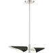 Capistrano 2 Light 38 inch Brushed Nickel Linear Chandelier Ceiling Light