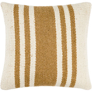 Brett 20 X 20 inch Copper/Pearl/Off-White/Light Wood/Ivory Accent Pillow
