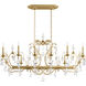 Renaissance 14 Light 56 inch Heirloom Gold Chandelier Ceiling Light in Heritage