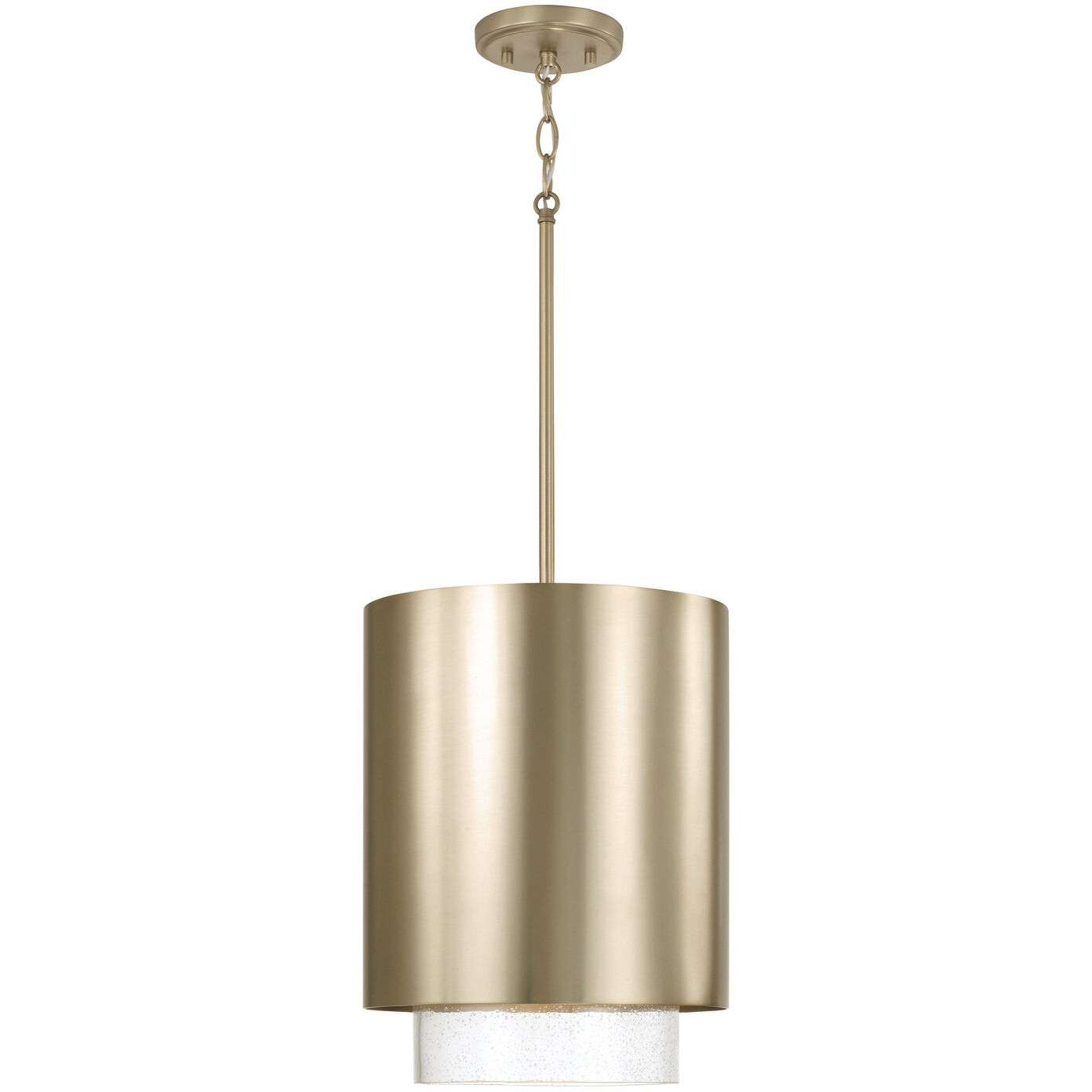 Weller 1 Light 11.5 inch Matte Brass Pendant Ceiling Light