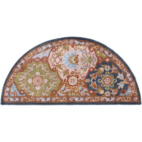 Edda 36 X 24 inch Dark Green/Olive/Sage/Dark Brown/Camel/Medium Gray Rugs, Wool