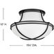 Saddler 3 Light 15.25 inch Black Flush Mount Ceiling Light