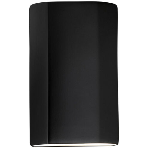 Ambiance Collection LED 9.25 inch Carbon Matte Black/Champagne Gold Outdoor Wall Sconce