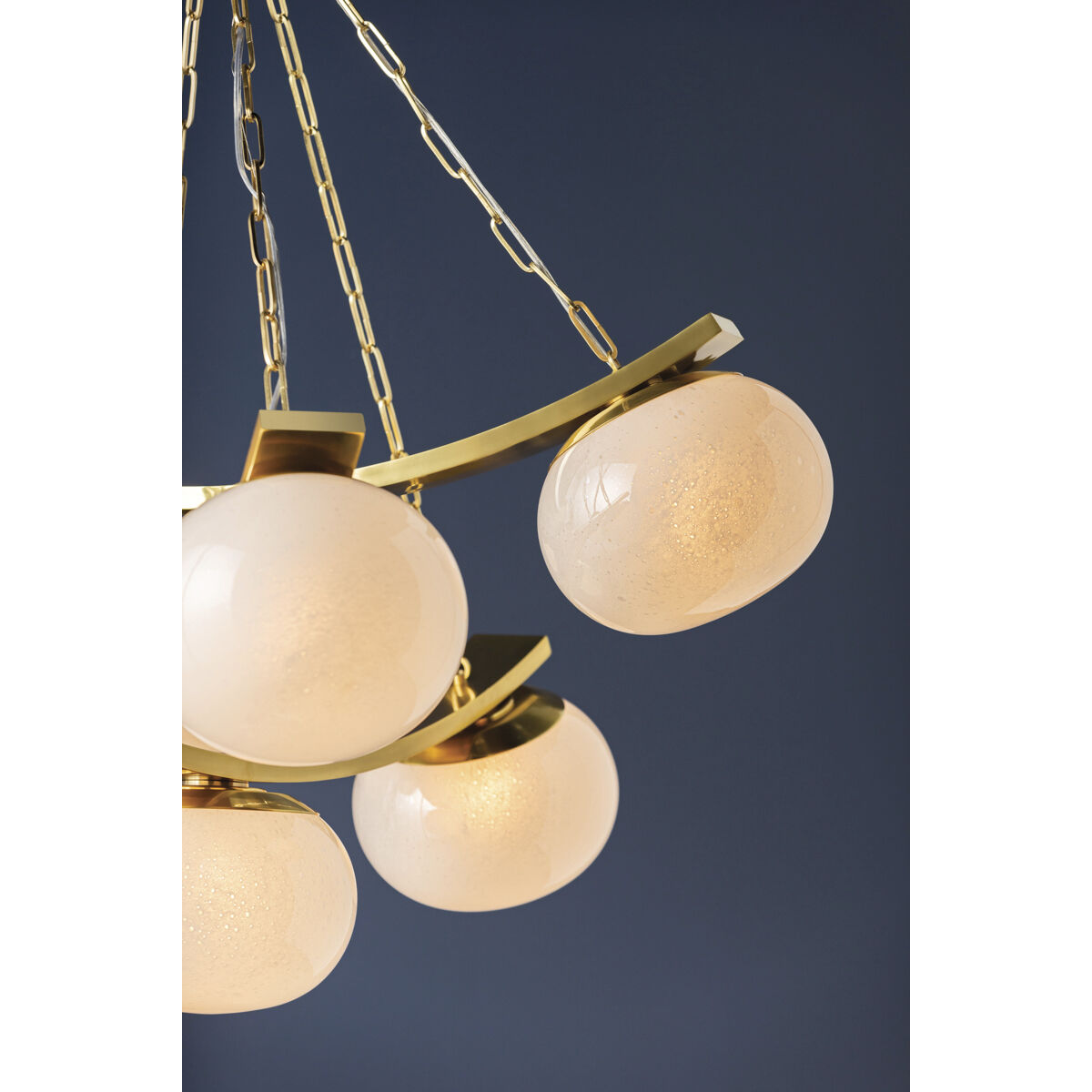Duxbury 7 Light 43.75 inch Aged Brass Chandelier Ceiling Light