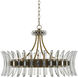 Coquette 8 Light 29.75 inch Antique Brass Chandelier Ceiling Light