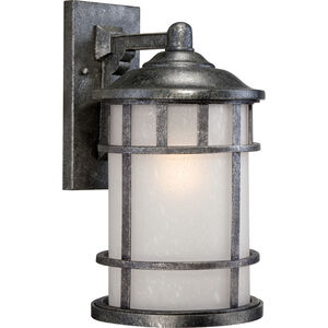Manor 1 Light 18 inch Aged Silver Outdoor Wall Light