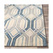 Banshee 36 X 24 inch Dark Blue/Charcoal/Sky Blue/Taupe/Light Gray/Beige Rugs, Wool and Viscose