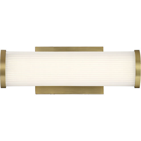 Lena LED 13 inch Brushed Brass Vanity Light Wall Light