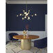 Geode LED 48 inch Brushed Gold Chandelier Ceiling Light