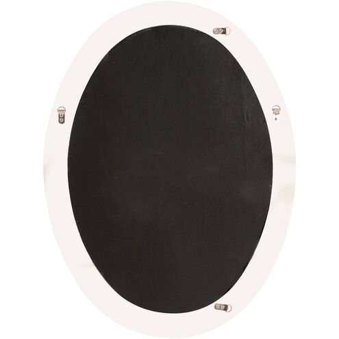 George 33 X 25 inch Glossy Black Wall Mirror
