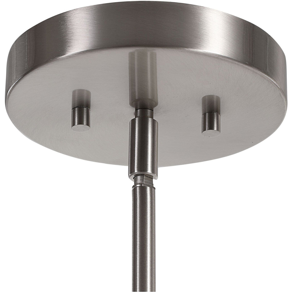 Creme 1 Light 16 inch White Marble and Brushed Nickel Pendant Ceiling Light