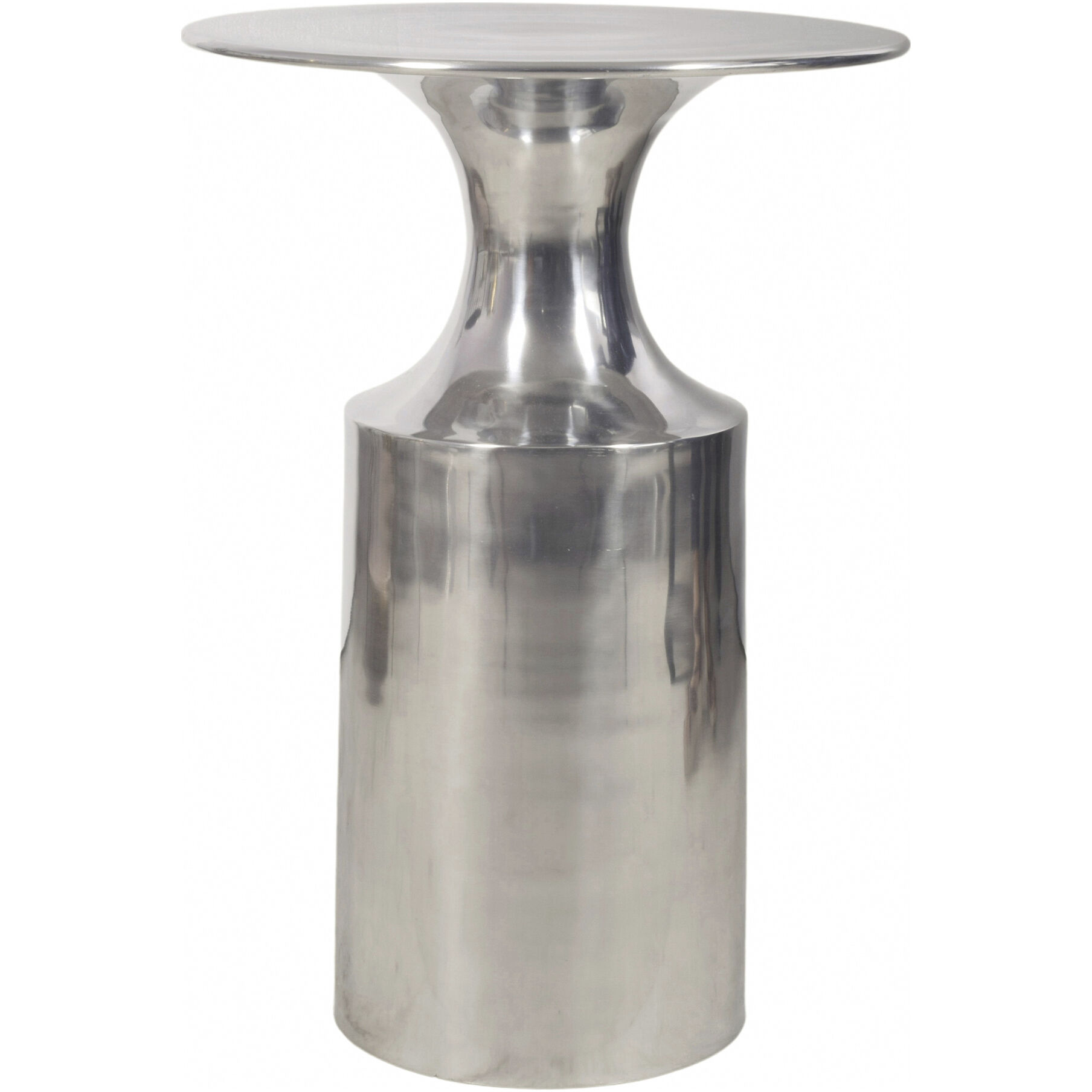 Rassa 21 X 14.5 inch Polished Silver Accent Table