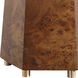 McCaffrey 29.5 inch 100 watt Burl Wood and Antique Brass Table Lamp Portable Light