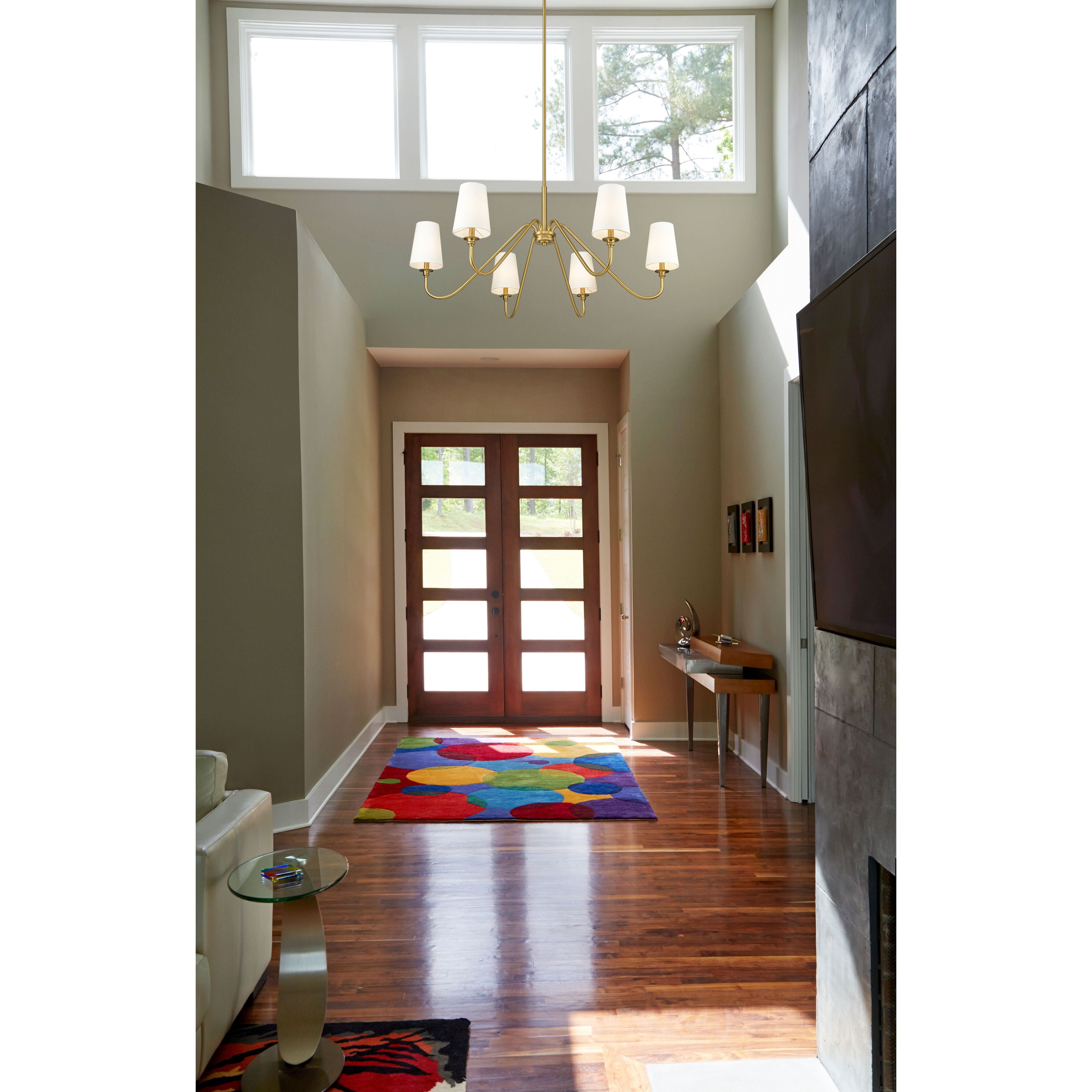 Gianna 6 Light 46.25 inch Modern Gold Chandelier Ceiling Light