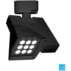 120V Track System 9 Light 120V Black LEDme Directional Ceiling Light in 2700K, 12 Degrees, H Track
