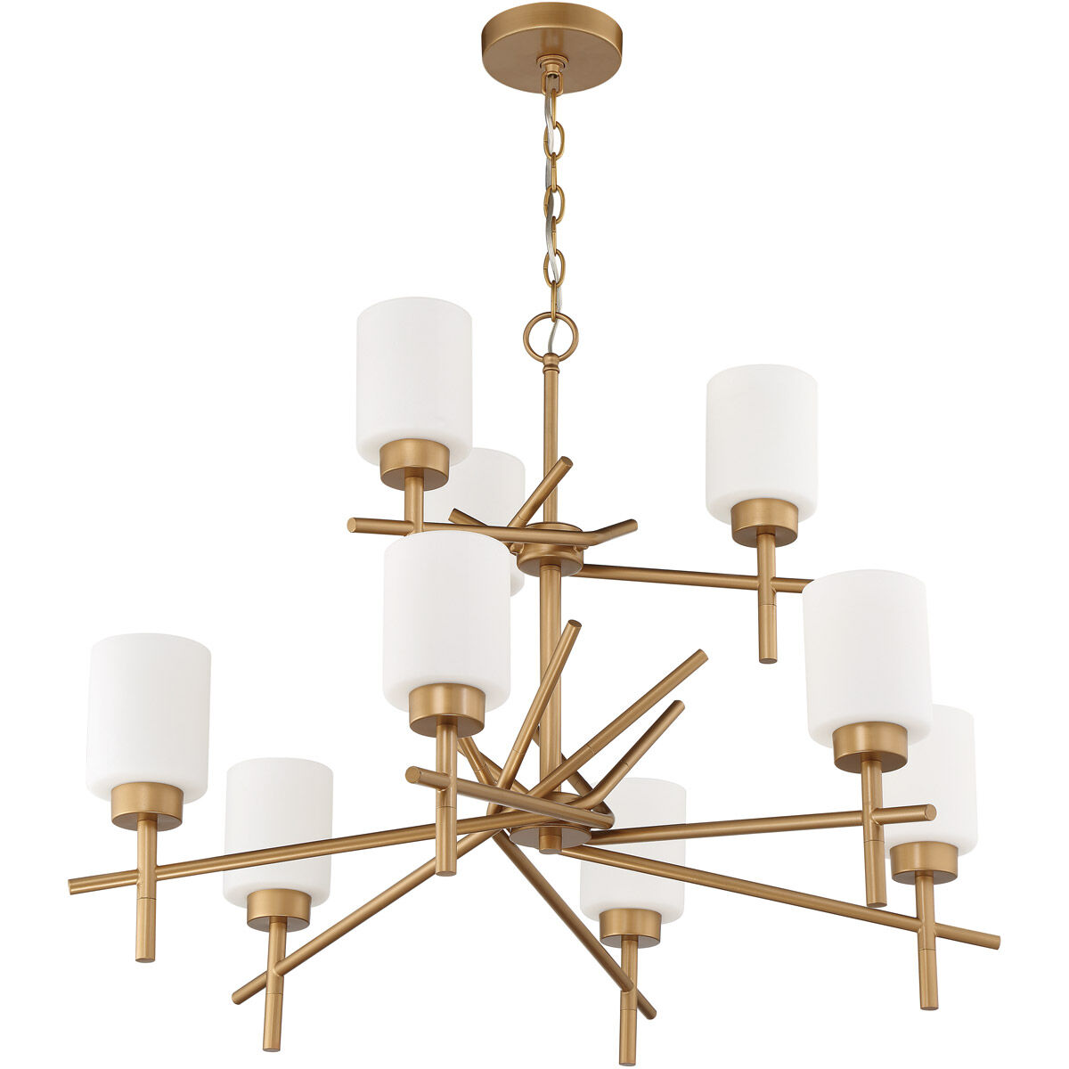 Cadence 9 Light 32 inch Soft Gold Chandelier Ceiling Light