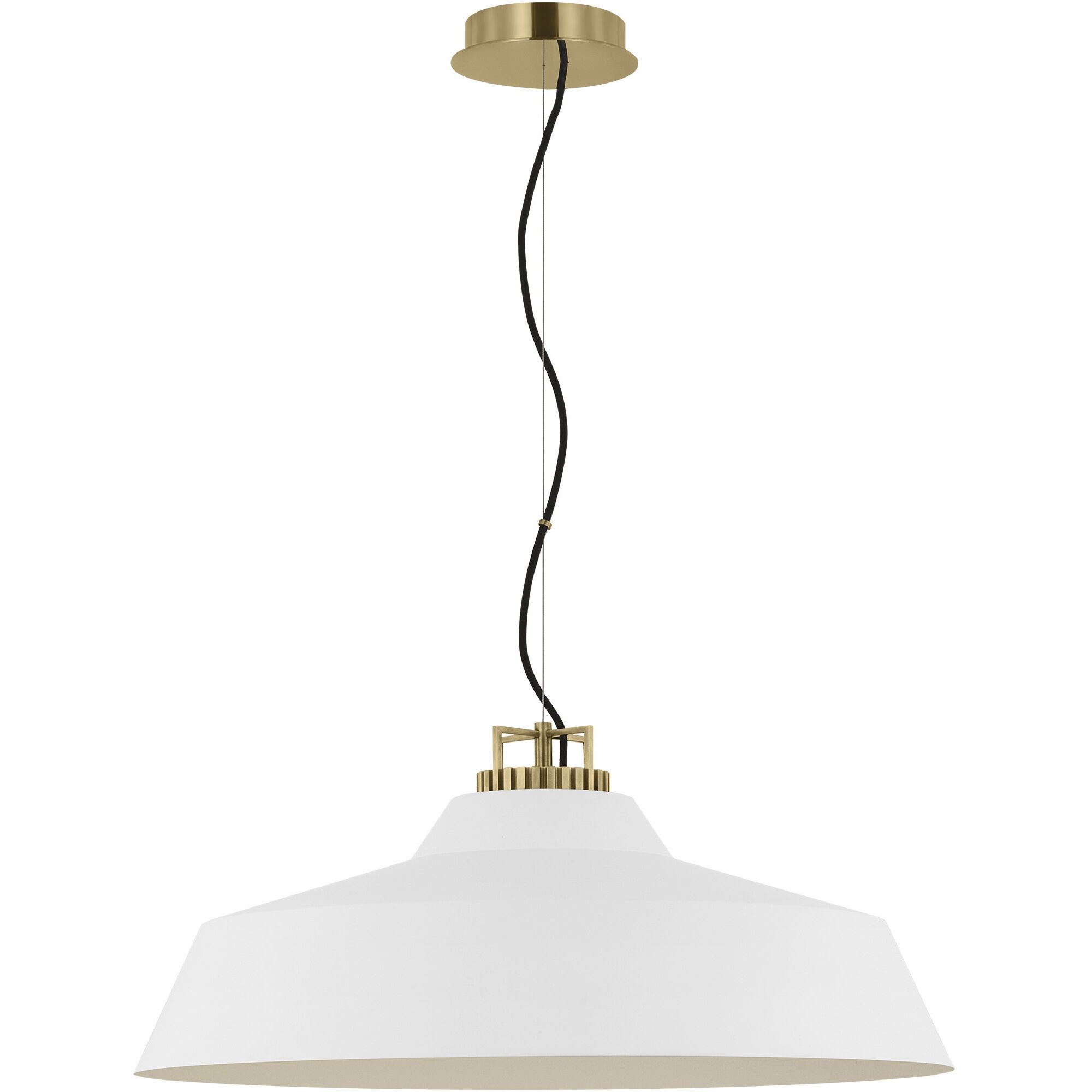 Sean Lavin Forge Line-Voltage Pendant Ceiling Light in Matte White