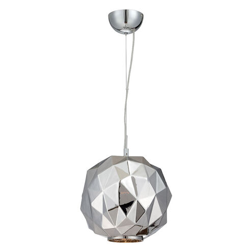 Studio 1 Light 12 inch Chrome Pendant Ceiling Light