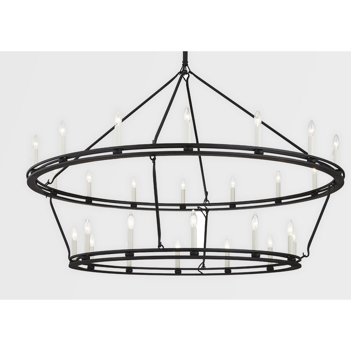 Sutton 28 Light 52.25 inch Textured Black Chandelier Ceiling Light