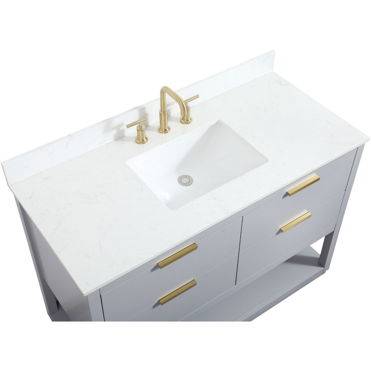 Larkin 48 X 22 X 34 inch Grey Vanity Sink Set