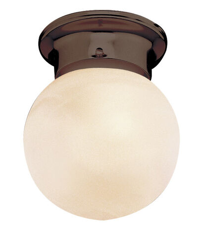 Dash 1 Light 6 inch Rubbed Oil Bronze Flushmount Ceiling Light