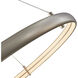 Sling LED 32.3 inch Titanium Silver Pendant Ceiling Light